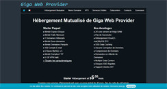 Desktop Screenshot of gigawebprovider.com
