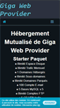Mobile Screenshot of gigawebprovider.com