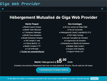 Tablet Screenshot of gigawebprovider.com